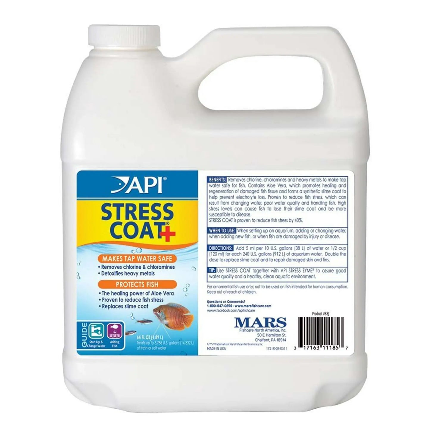 API Stress Coat Aquarium Water Conditioner 64-Ounce Bottle