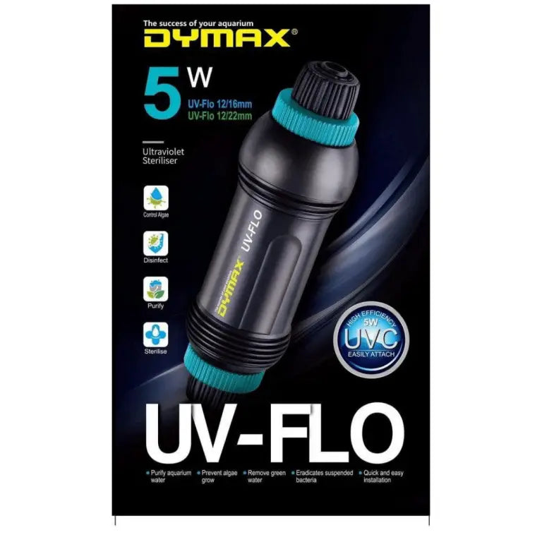 Dymax UV-FLO 5W (12mm/16mm) In-Line UV Steriliser