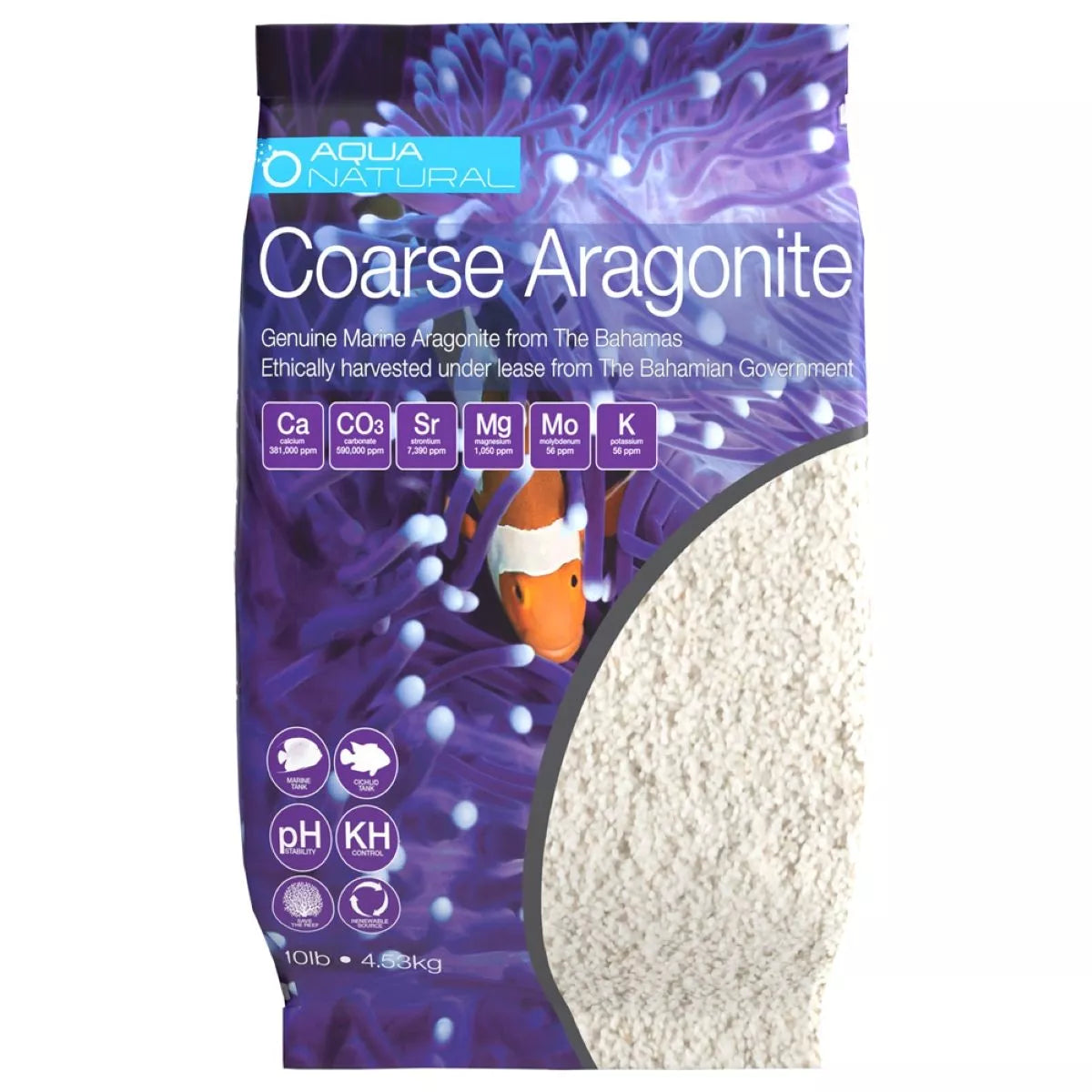 Coarse Aragonite 10lb Sand for Reef